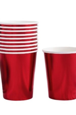 Kubeczki papierowe czerwone 6szt