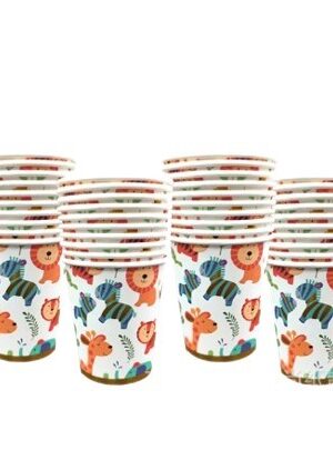 Kubeczki papierowe Zwierzątka Zoo 6szt