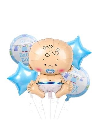 Balon foliowy Baby Boy 5szt dla chłopca
