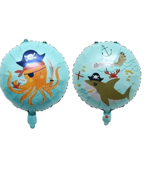 Balon foliowy okrągły Ośmiornica Rekin 18cali