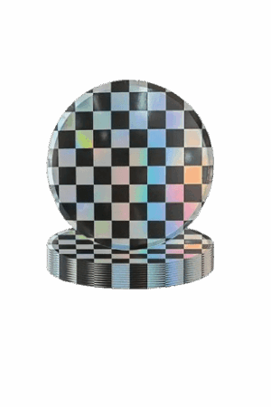 Talerzyki papierowe holo Racing 7cali 6szt
