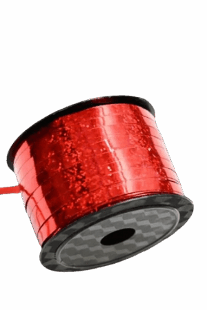 Wstążka czerwona holograficzna 90m