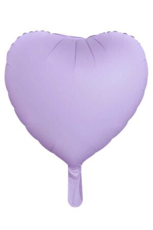 Balon foliowy serce fioletowe matowe 18cali, 50szt