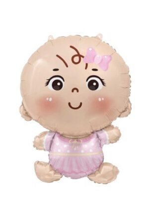 Balon foliowy Bobas dziewczynka 49x69,5cm