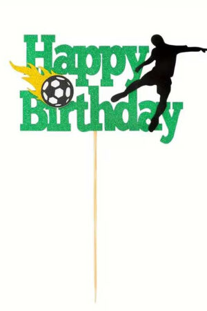 Topper na ciasto, tort Happy Birthday Piłkarski , Piłka Nożna