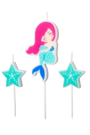 Świeczka Syrenka 3szt