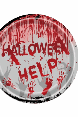 Talerzyki papierowe Halloween 7cali 6szt