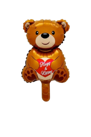 Balon foliowy Miś Walentynki 50szt, 23x41cm