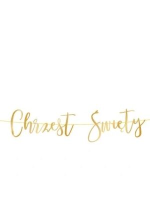 Baner złoty Chrzest Święty