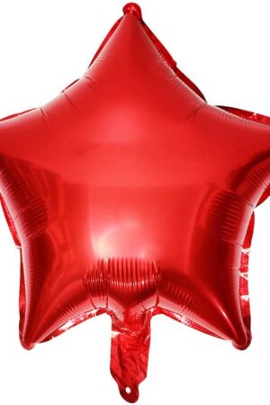 Balon foliowy gwiazda 18 cali Czerwony 50szt