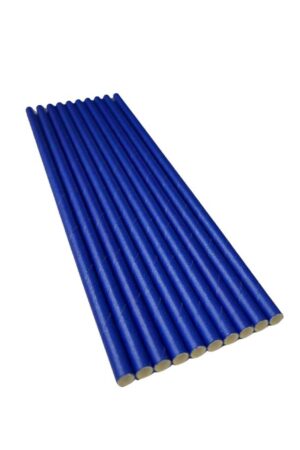 Słomki granatowe 10szt , papierowe