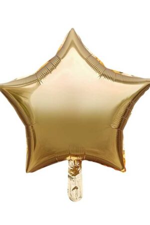 Balon foliowy gwiazda 18 cali złoty szampański , 50szt