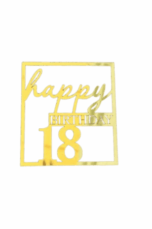 Topper na tort 18 urodziny Happy Birthday