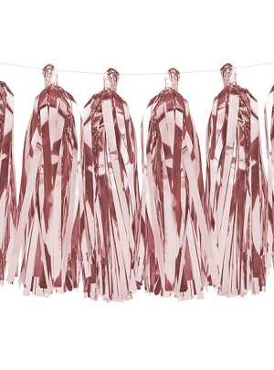 Girlanda dekoracyjna frędzle rose gold 10szt ,
