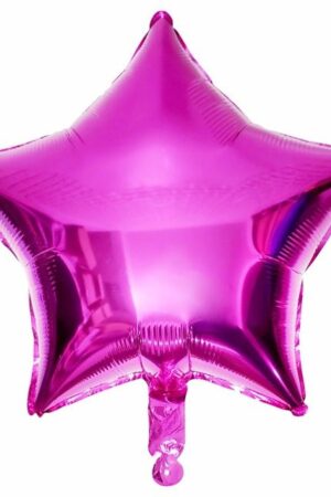 Balon foliowy gwiazda 18 cali 45 cm fuksja