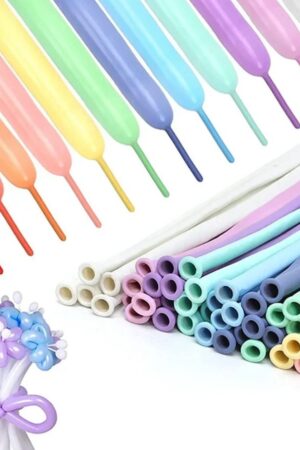 Balon lateksowy modelingowy mix kolor pastelowy 100szt