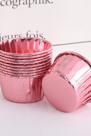 Foremki do babeczek 50szt różowe