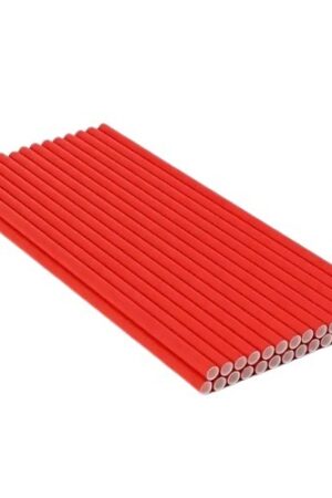 Słomki czerwone 10szt , papierowe