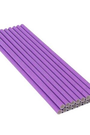 Słomki fioletowe 10szt , papierowe