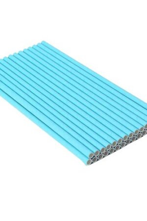 Słomki niebieskie 10szt , papierowe