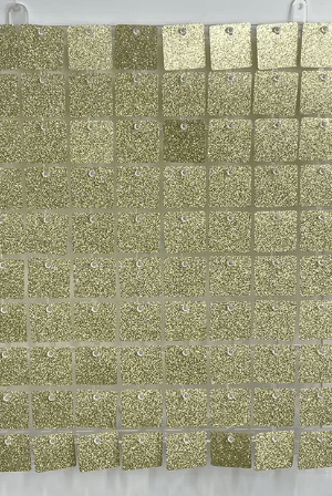 Panel panele cekinowe złoty z brokatem 30x30