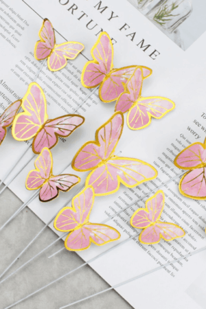 Topper na tort motyle 10szt