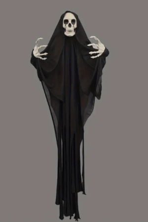 Dekoracja Halloween wiszący kościotrup 116cm