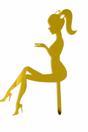 Topper na tort Girl Kobieta
