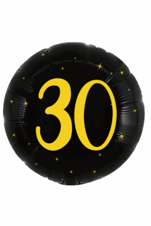 Balon foliowy okrągły 18cali 45 cm, 30 urodziny