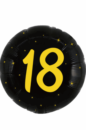 Balon foliowy okrągły 18cali 45 cm, 18 urodziny