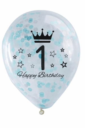 Balony z konfetti-1th birthday