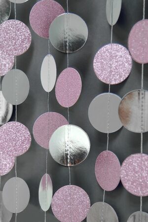 Girlanda Papierowa Dekoracyjna różowy 4m