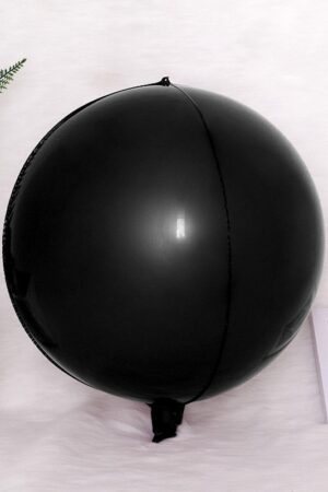 Balon foliowy kula 4d czarna 55cm