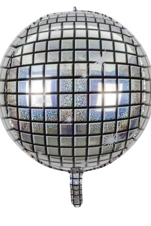 Balon foliowy kula 4d disco holo 55cm
