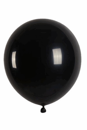 Balon lateksowy pastelowy czarny 100szt 5 cali