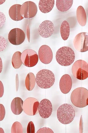 Girlanda Papierowa Dekoracyjna rose gold 4m