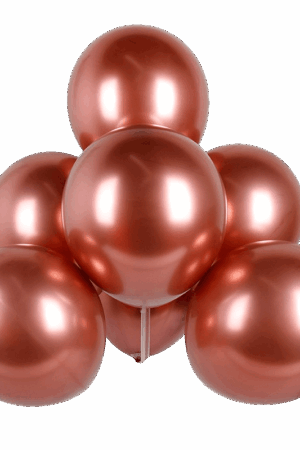 Balon lateksowy 20szt Rose Gold chrom 18cali, 45cm