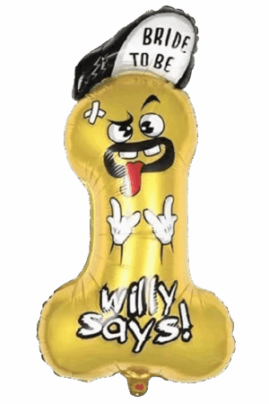 Balon foliowy Penis Wieczór Panieński 45x90cm