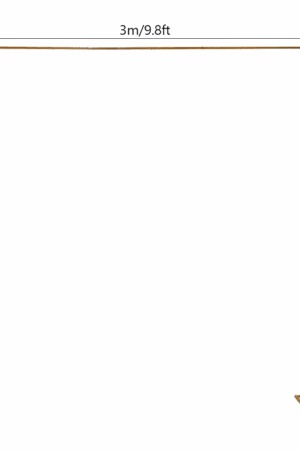 Łuk stelaż złoto 3x3M