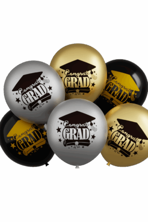 Balon lateksowy zestaw Grad, 12 cali 6szt gratulacje