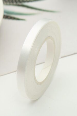 Wstążka  biała matowa 5m, 500szt