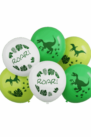 Balon lateksowy zestaw Dino, 12 cali 6szt
