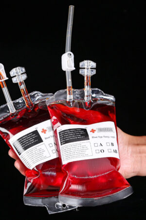 Zestaw kroplówka pojemnik na krew Halloween