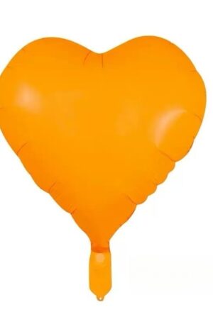 Balon foliowy serce pomarańczowy 45cm,18 cali