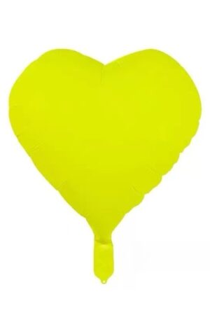 Balon foliowy serce żółty 45cm,18 cali
