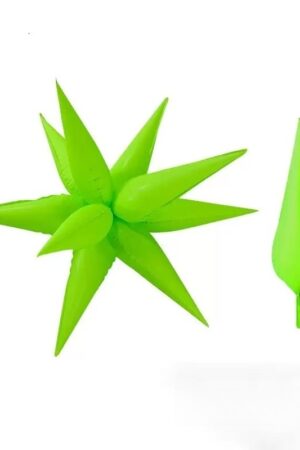 Balon foliowy Gwiazda 4D zielona 19cali Fluorescencyjna
