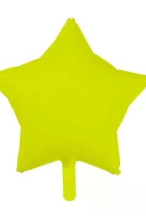 Balon foliowy gwiazda 18 cali żółty 10szt