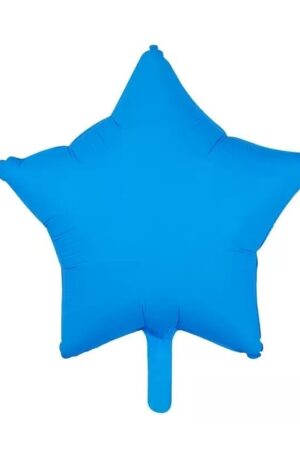 Balon foliowy gwiazda 18 cali niebieski 10szt