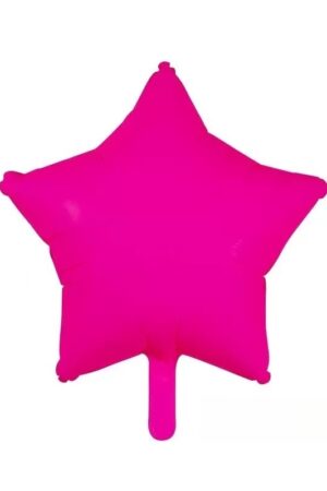 Balon foliowy gwiazda 18 cali fuksja 10szt