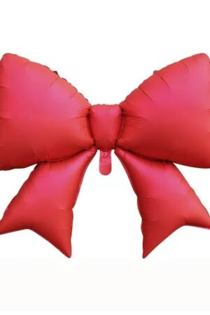 Balon foliowy kokarda czerwona 98x75cm